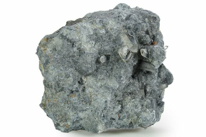 Blueish-Grey Foitite and Quartz on Orthoclase Feldspar - Namibia #363766
